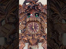 One Day Musical Cuckoo Clock with Hand-carved Birds, Leaves, and Chicks in Nest