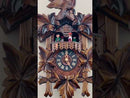 One Day Musical Cuckoo Clock with Dancers, Five Hand-carved Maple Leaves, and One Bird