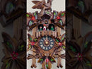 One Day Musical Cuckoo Clock with Dancers, Five Hand-carved Maple Leaves,  One Bird, and Hand-Painted Flowers