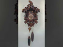 Eight Day Hand-carved Cuckoo Clock with Aesop's Fable Themed Carvings - Fox, Bird and Grapevines