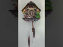 Musical Cuckoo Clock Cottage with Deer, Water Pump, and Tree