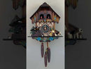 One Day Musical Cuckoo Clock Cottage with Dancers, Woodchopper, and Waterwheel