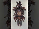Eight Day Cuckoo Clock with Hand-carved Leaves, Birds, and Bird Nest with Chicks