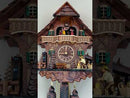 Eight Day Musical Cuckoo Clock Cottage with Woodchopper and Waterwheel
