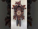 Eight Day Cuckoo Clock with Three Hand-carved Birds and Seven Leaves