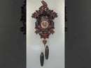 Eight Day Hand-carved Cuckoo Clock with Aesop's Fable Themed Carvings - Fox, Bird and Grapevines
