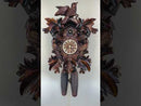 Eight Day Cuckoo Clock with Three Hand-carved Birds and Seven Leaves