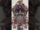 One Day Musical Cuckoo Clock with Hand carved Birds, Leaves, and Nest