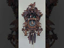 One Day Musical Cuckoo Clock with Hand carved Birds, Leaves, and Nest