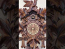 Eight Day Cuckoo Clock with Five Hand-carved Maple Leaves and One Bird