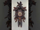 Eight Day Cuckoo Clock with Hand-carved Leaves, Birds, and Bird Nest with Chicks