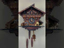 One Day Musical Cuckoo Clock Cottage with Man Chopping Wood and Waterwheel