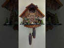 Eight Day Cuckoo Clock Cottage with Bears and Pine Trees