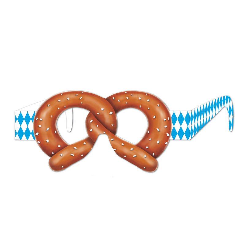 Oktoberfest Pretzel Eyeglasses Pack of 12 - Below $10, Oktoberfest, One Size, Polyester, PS- Oktoberfest Decorations, PS- Oktoberfest Essentials-All OKT Items, PS- Oktoberfest Hanging Decor, PS-Party Favors, Womens, Yellow