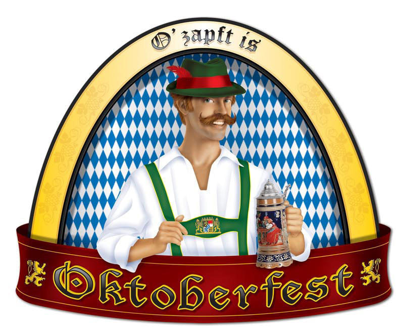 Oktoberfest Wall Decorations: Bavarian Inspired People Cutouts