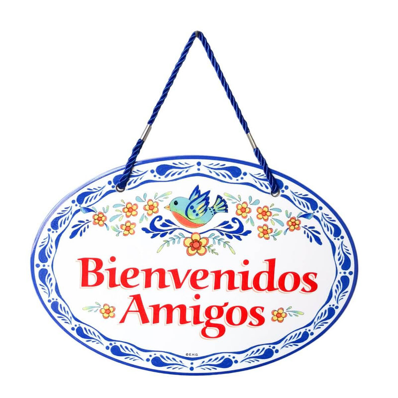 Bienvenidos Amigos Decorative Door Sign